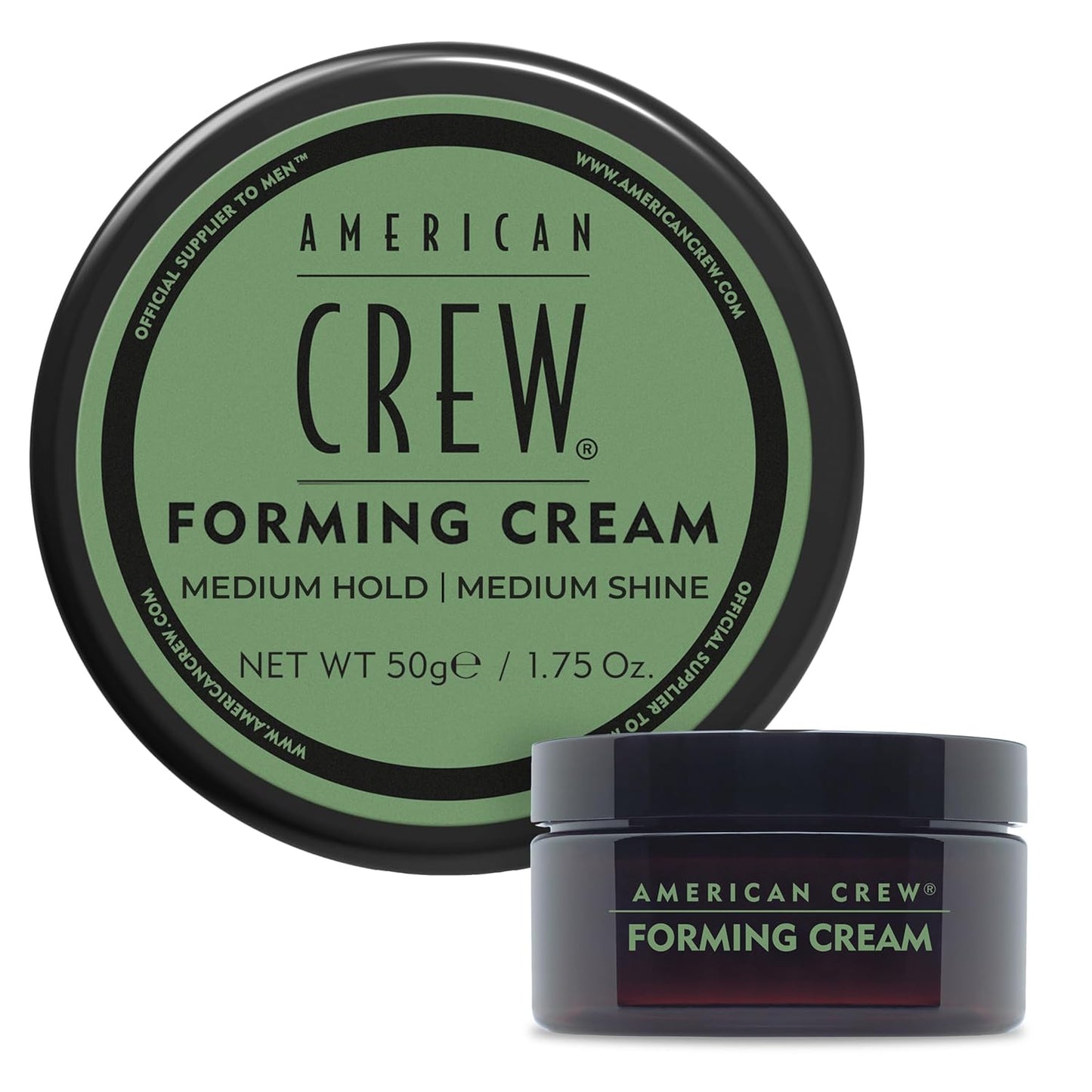 Men’s Hair Forming Cream – Medium Hold & Natural Shine Styling Cream for Thick, Curly & Straight Hair – Non-Greasy Hair Gel Alternative 1– 3 Oz