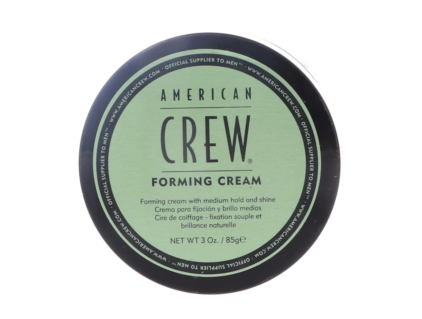 Men’s Hair Forming Cream – Medium Hold & Natural Shine Styling Cream for Thick, Curly & Straight Hair – Non-Greasy Hair Gel Alternative 1– 3 Oz