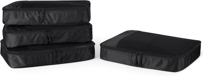 Travel Packing Cubes Set – 4 Piece Luggage Organizer Set (Blue)