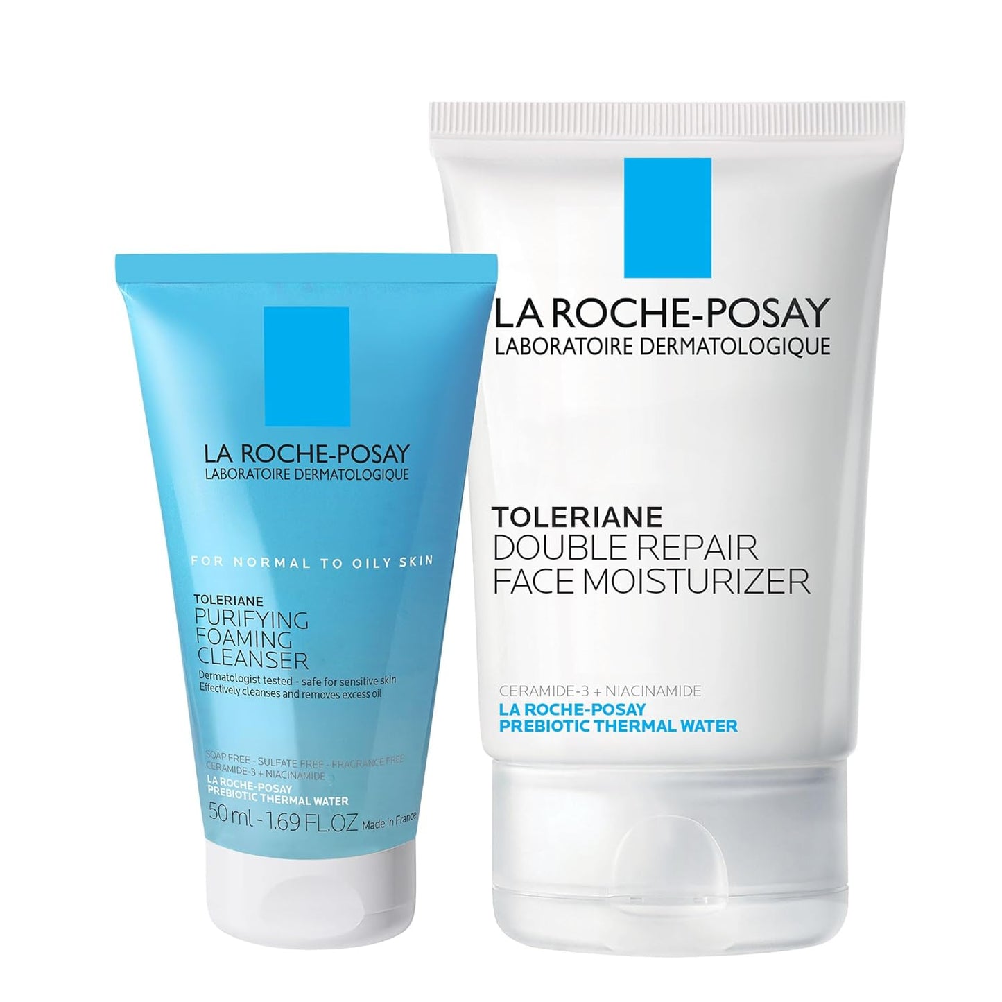 Double Repair Face Moisturizer – Daily Hydrating Face Cream with Ceramides & Niacinamide, Fragrance-Free, Long-Lasting Moisture for All Skin Types