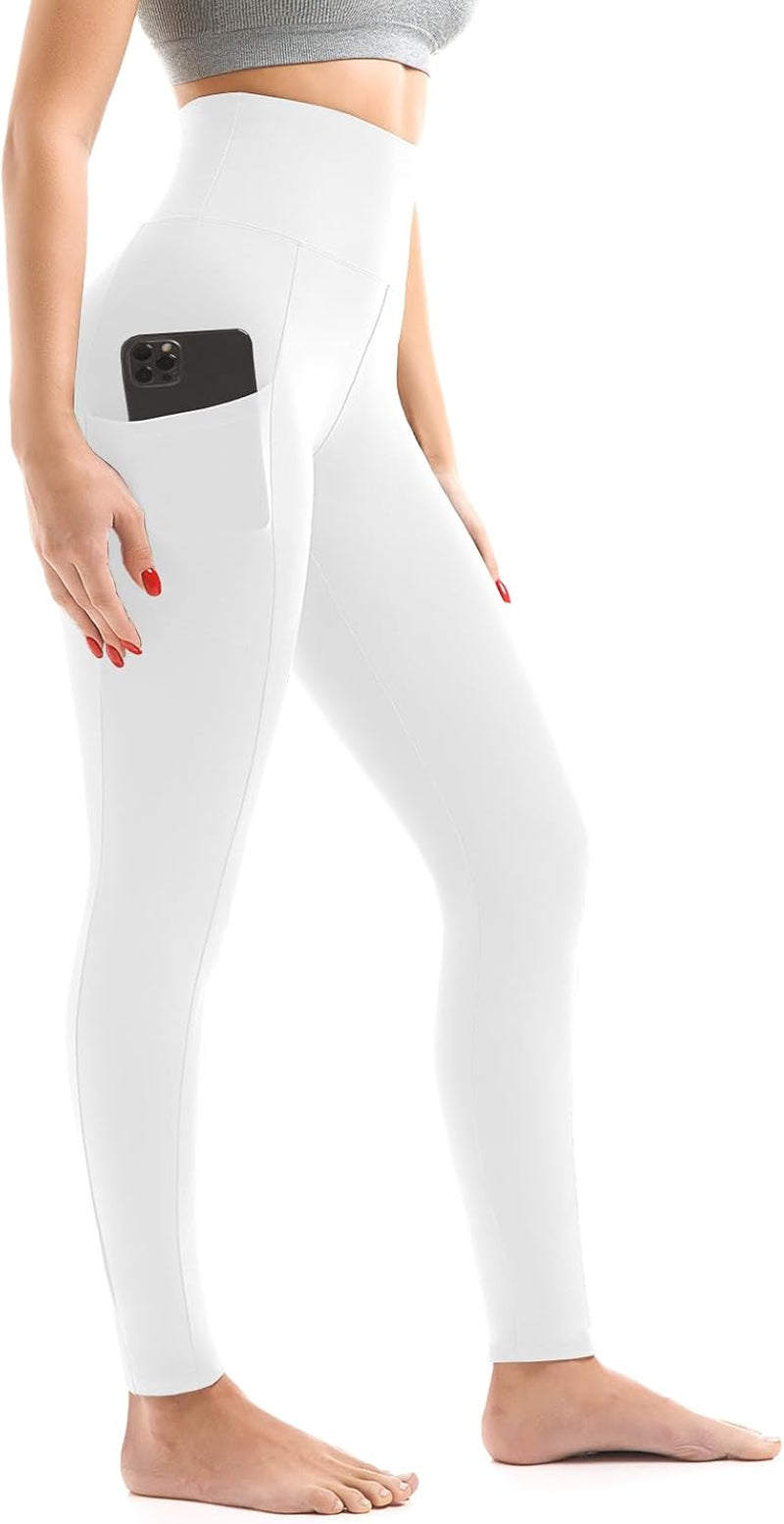Women's High-Waisted Leggings with Pockets – Buttery Soft Yoga & Workout Pants