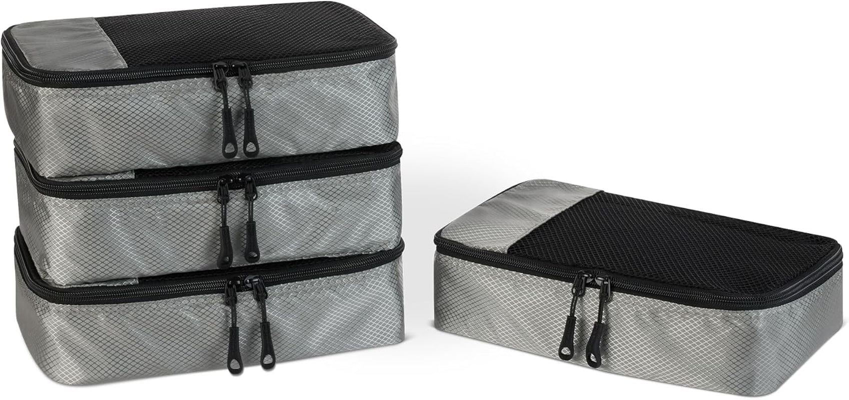 Travel Packing Cubes Set – 4 Piece Luggage Organizer Set (Blue)