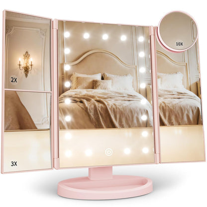 LED Vanity Makeup Mirror with Lights & Magnification