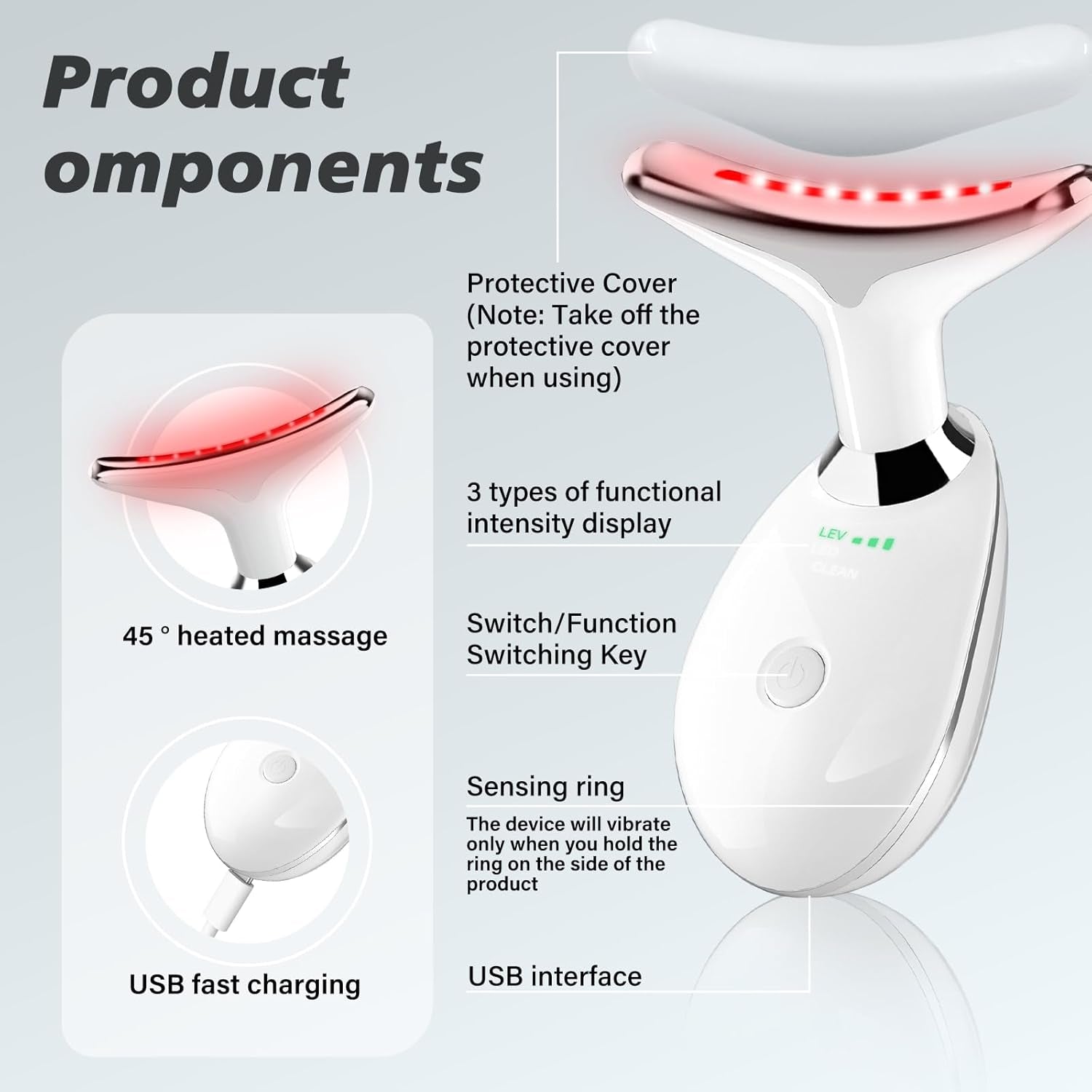7-Color LED Red Light Therapy Wand