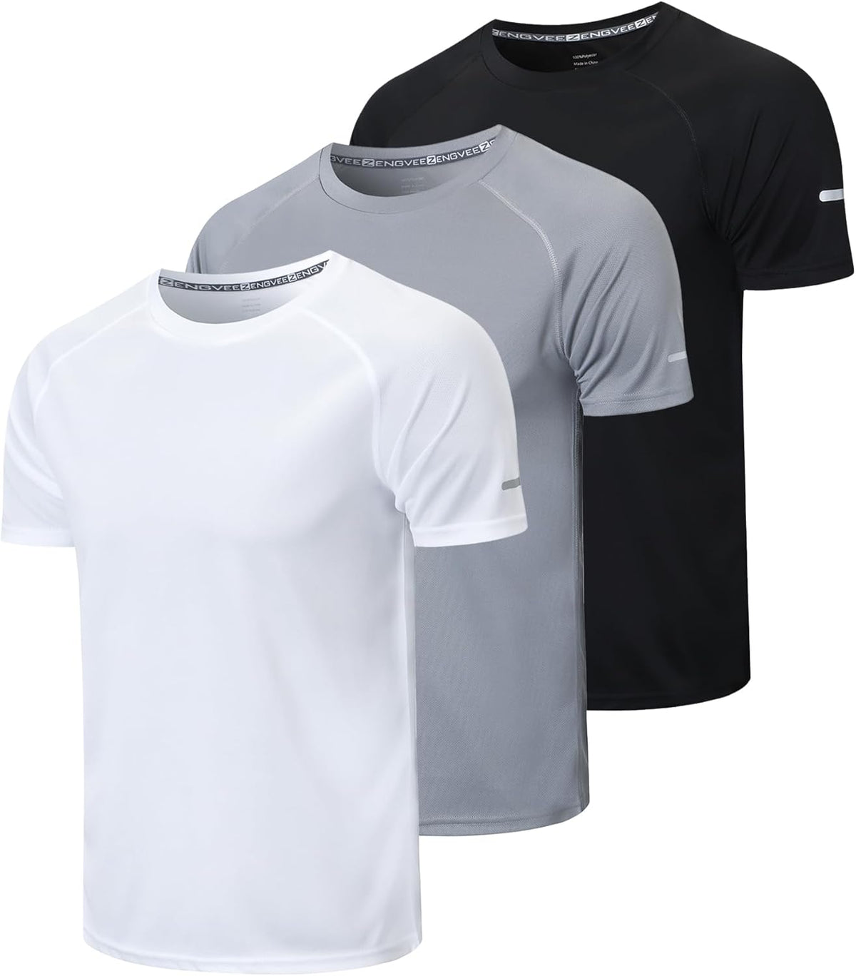 Men's Quick-Dry Mesh Athletic Workout T-Shirts - 1/3 Pack