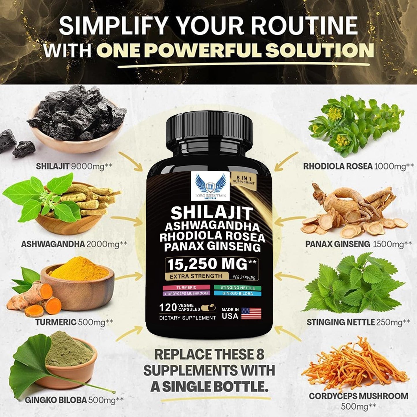 Sea Moss+ Shilajit Bundle 2 Pack /120 Cupsules