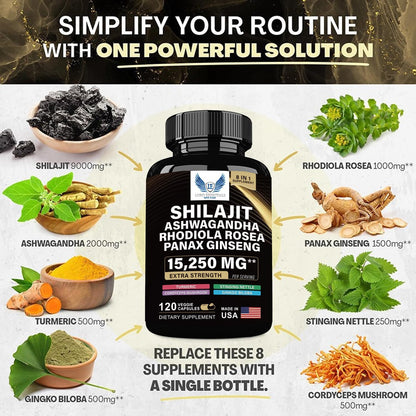 Sea Moss+ Shilajit Bundle 2 Pack /120 Cupsules