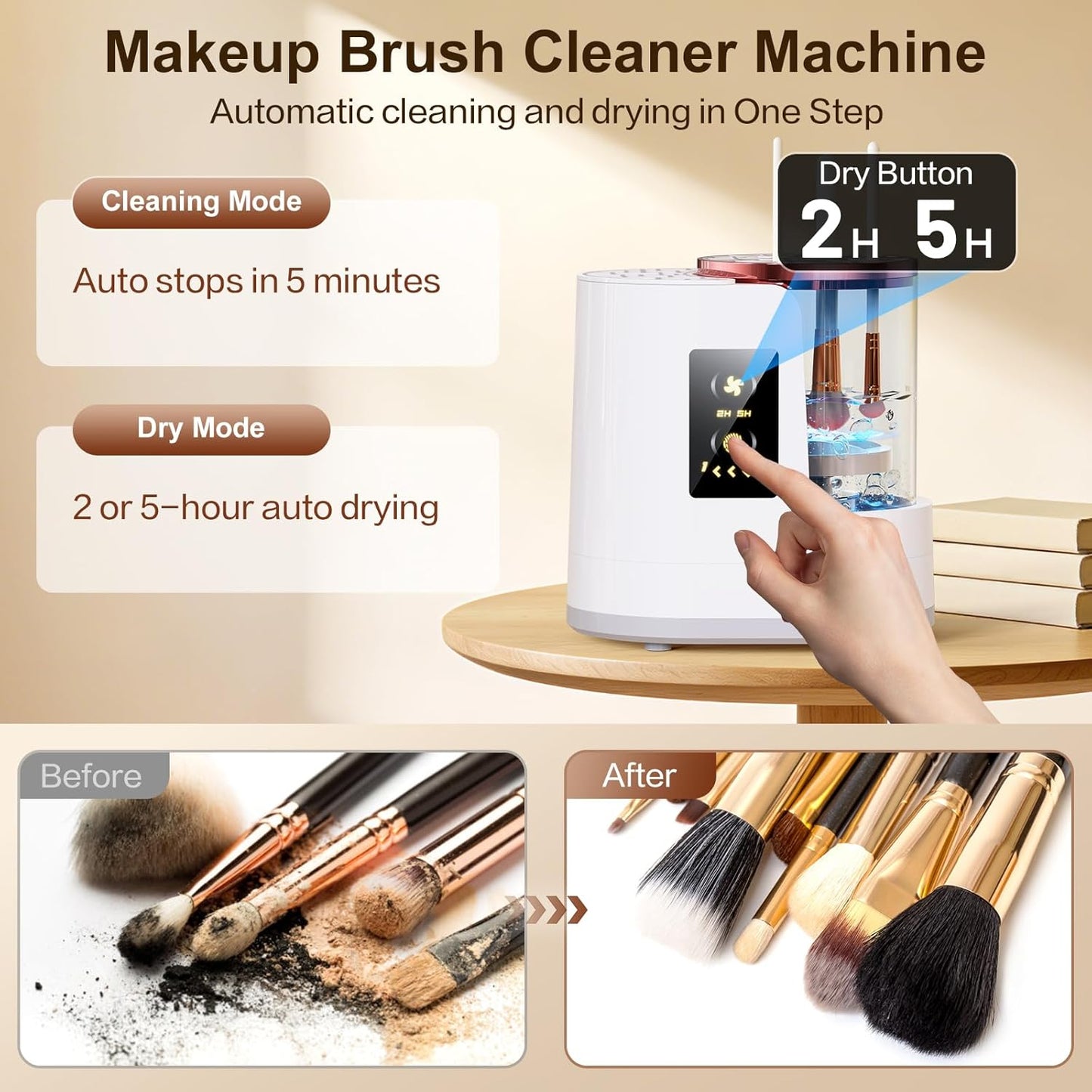 3-in-1 Electric Makeup Brush Cleaner