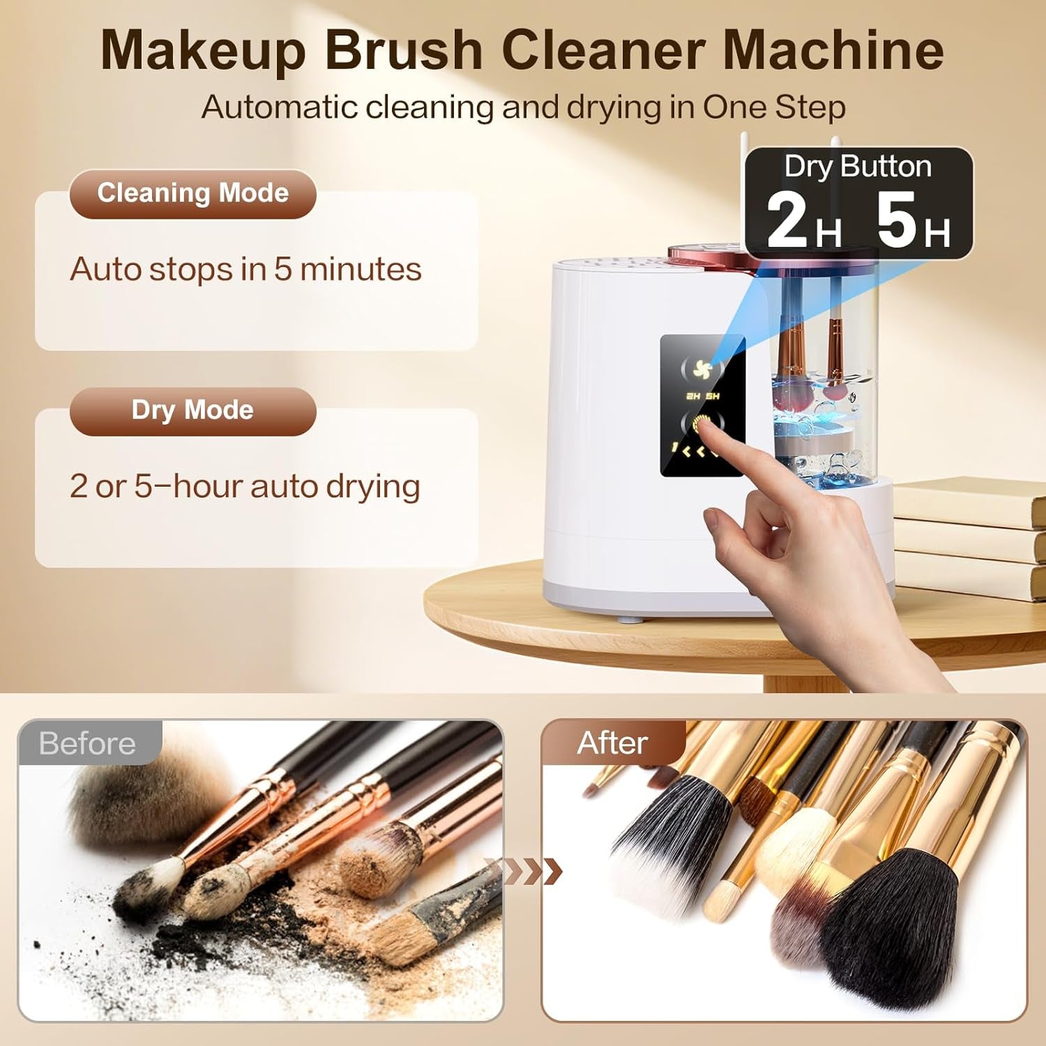 3-in-1 Electric Makeup Brush Cleaner