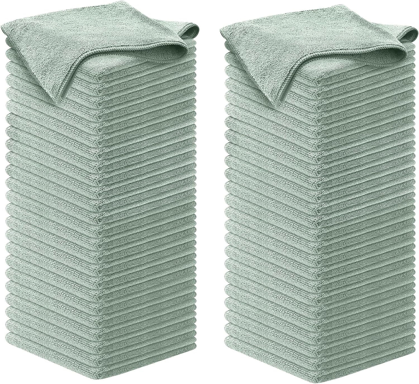 12-Pack Microfiber Cleaning Cloths - Ultra Absorbent, Streak-Free Shine, 1200 Washes - Perfect for Car Cleaning & Home Use!