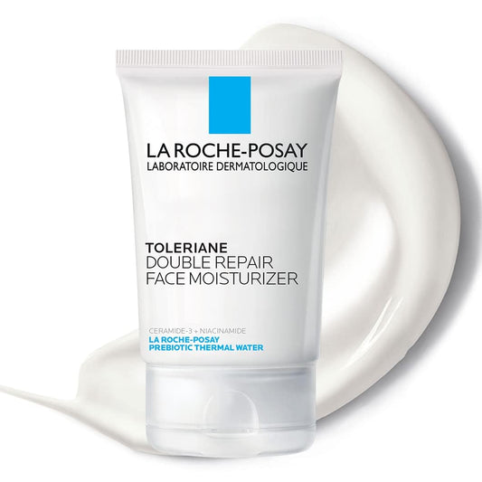Double Repair Face Moisturizer – Daily Hydrating Face Cream with Ceramides & Niacinamide, Fragrance-Free, Long-Lasting Moisture for All Skin Types