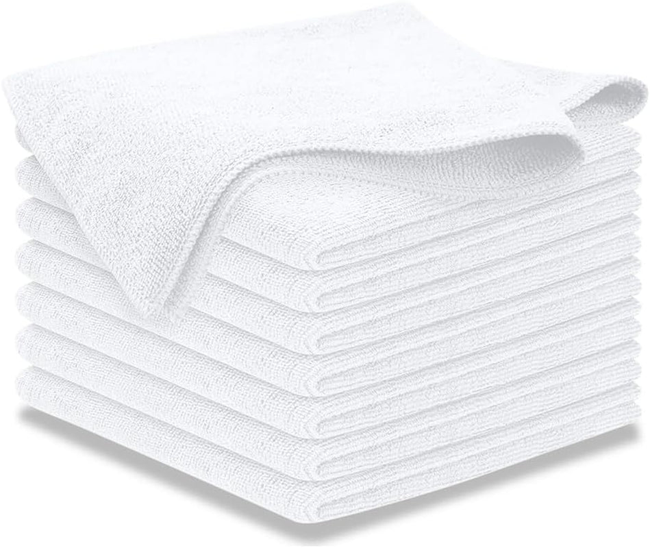 12-Pack Microfiber Cleaning Cloths - Ultra Absorbent, Streak-Free Shine, 1200 Washes - Perfect for Car Cleaning & Home Use!