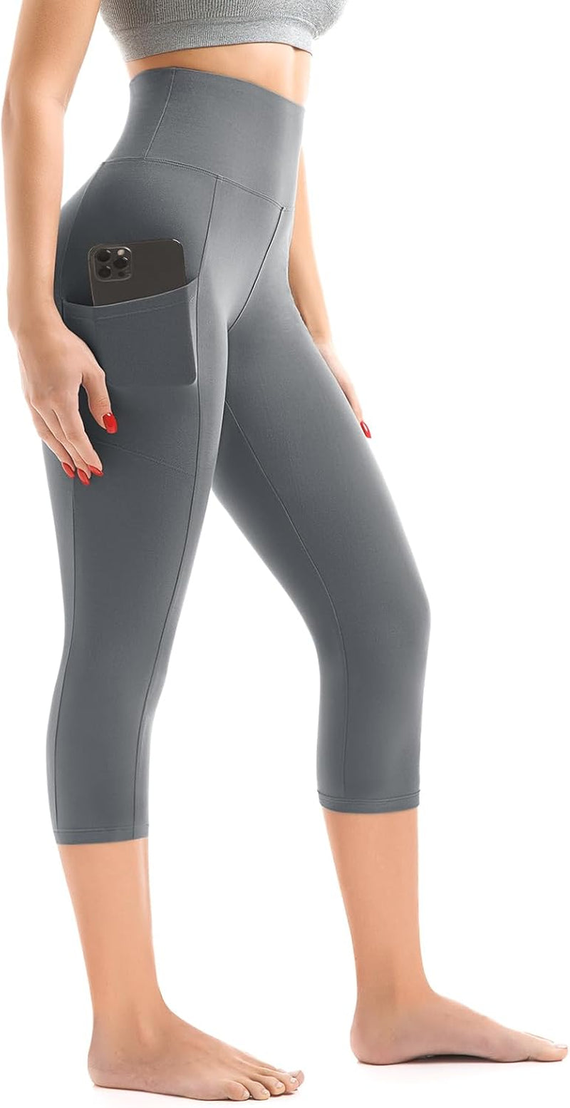 Women's High-Waisted Leggings with Pockets – Buttery Soft Yoga & Workout Pants