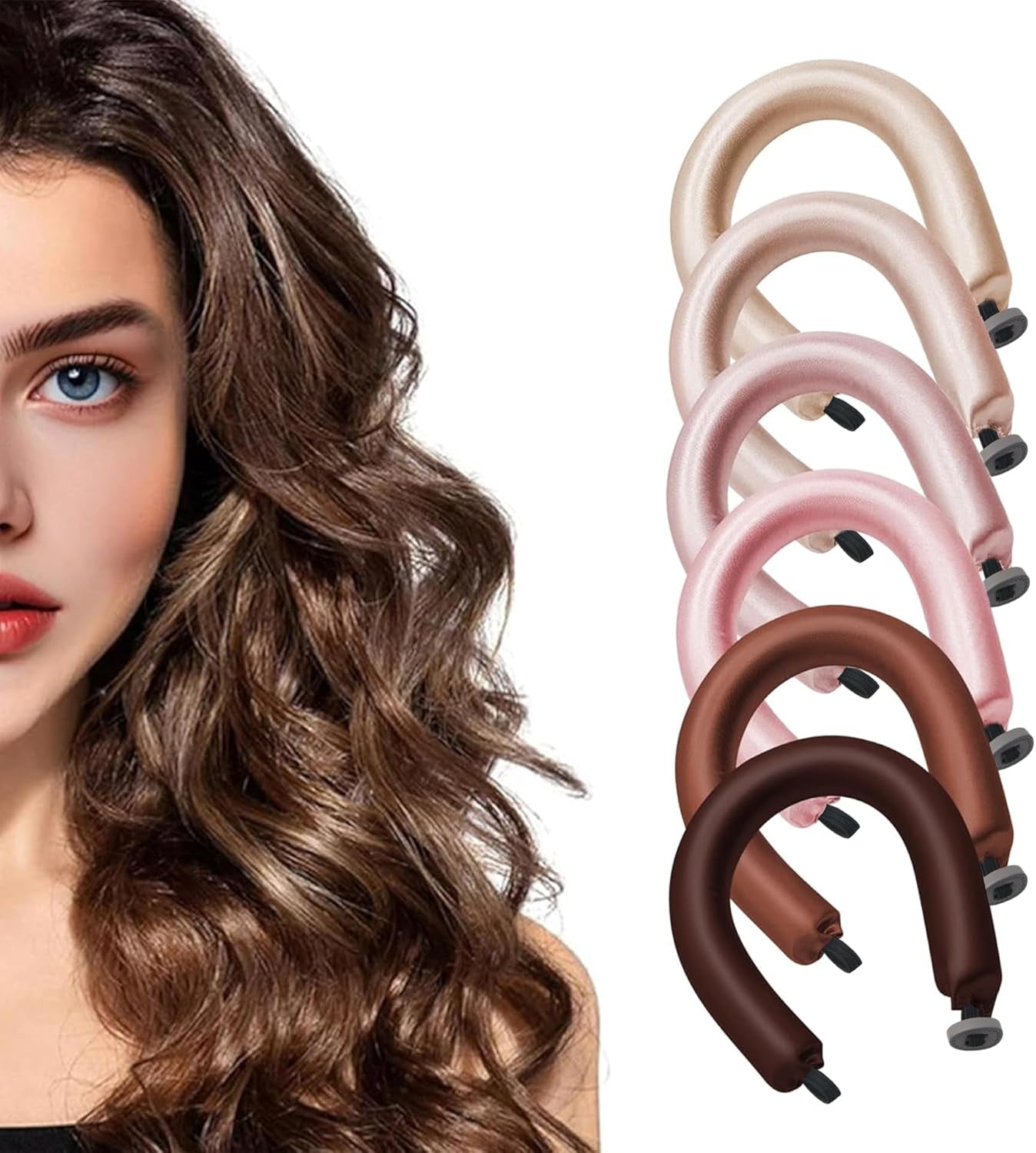 6-Pack Heatless Curling Rod Set