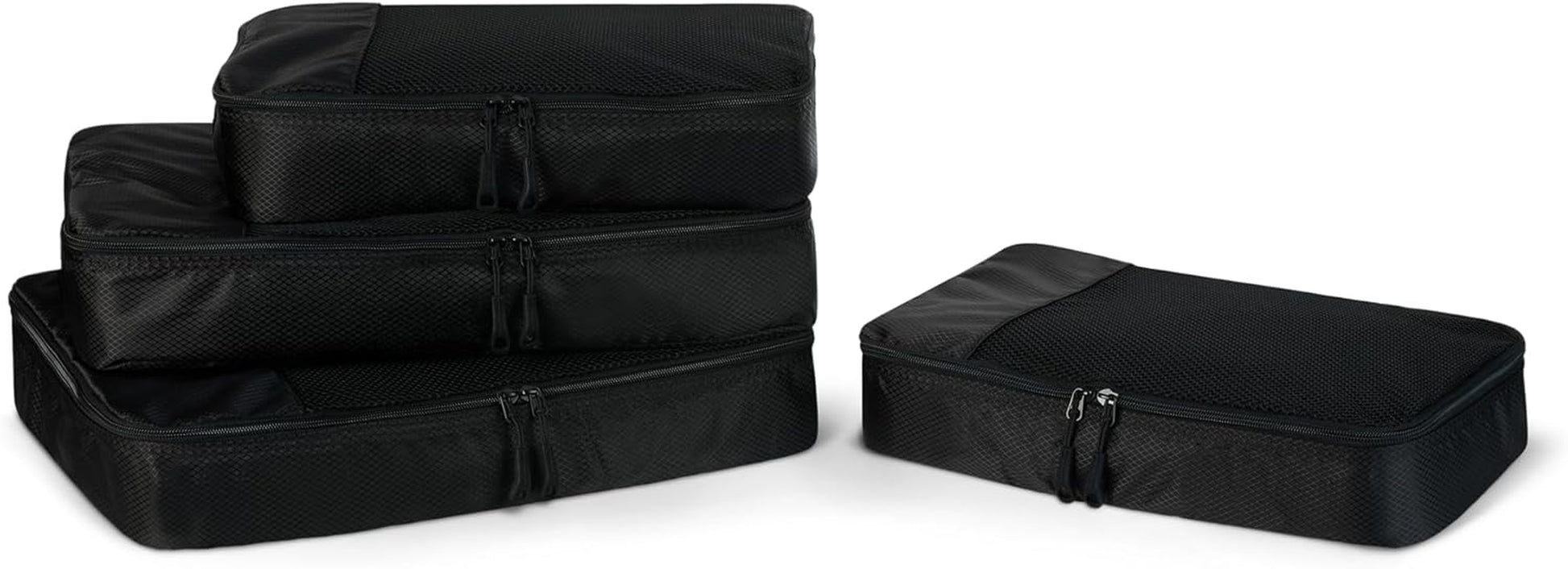 Travel Packing Cubes Set – 4 Piece Luggage Organizer Set (Blue)