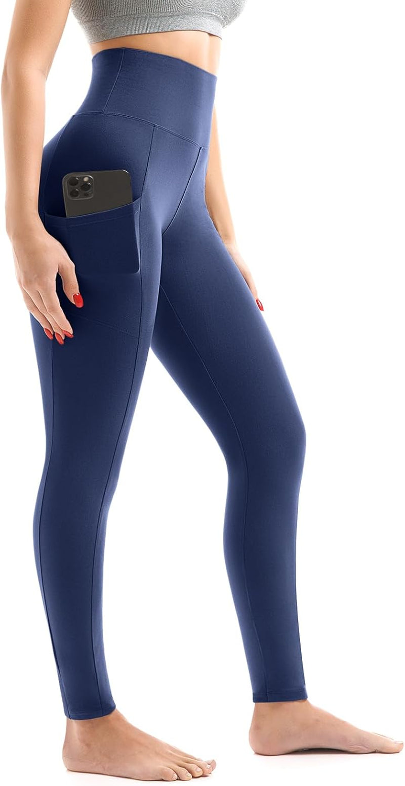 Women's High-Waisted Leggings with Pockets – Buttery Soft Yoga & Workout Pants
