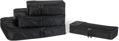 Travel Packing Cubes Set – 4 Piece Luggage Organizer Set (Blue)
