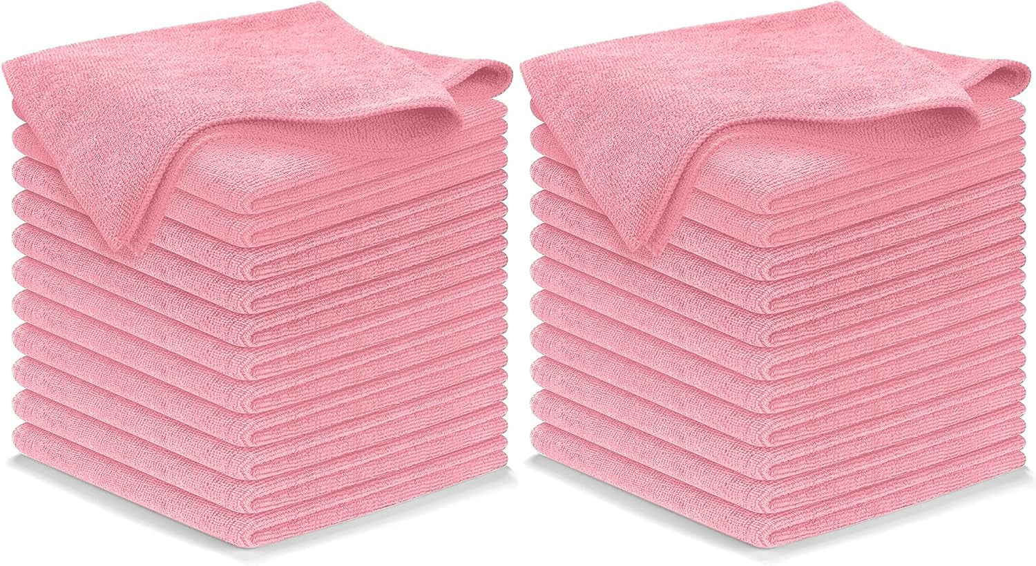 12-Pack Microfiber Cleaning Cloths - Ultra Absorbent, Streak-Free Shine, 1200 Washes - Perfect for Car Cleaning & Home Use!