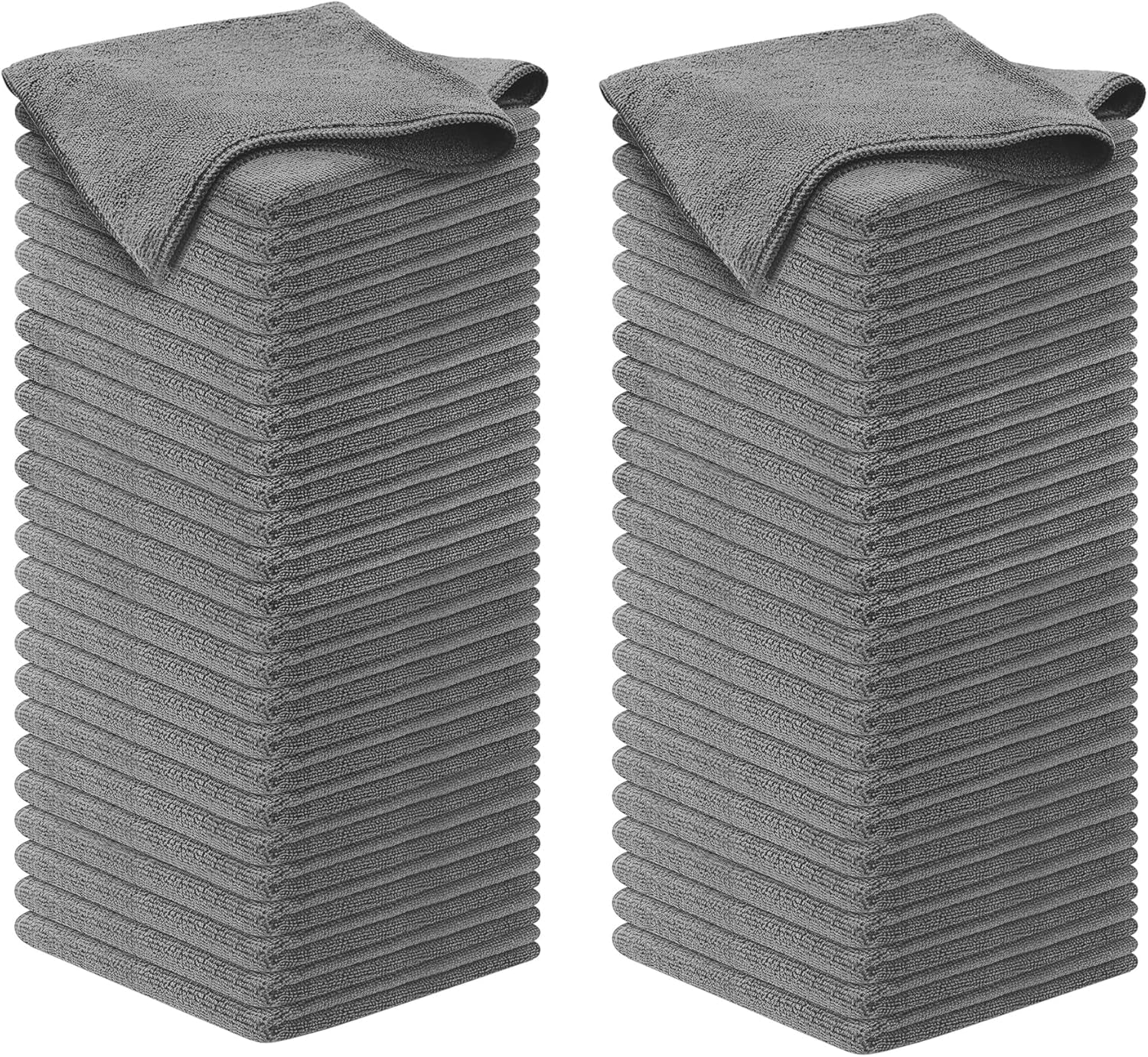 12-Pack Microfiber Cleaning Cloths - Ultra Absorbent, Streak-Free Shine, 1200 Washes - Perfect for Car Cleaning & Home Use!