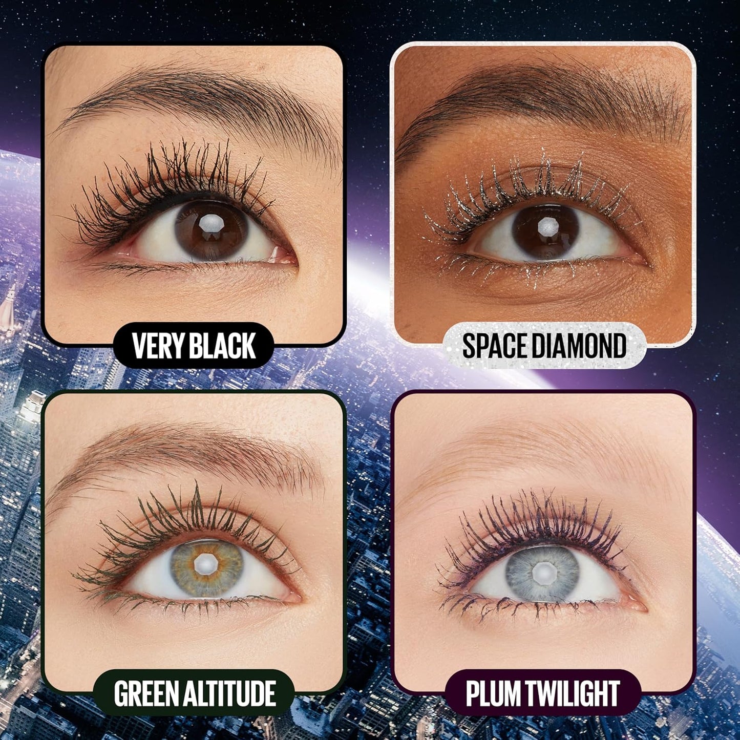 Sky High Volumizing Mascara – Lengthening, Defining & Curling Formula, Buildable Lash Makeup, Blackest Black