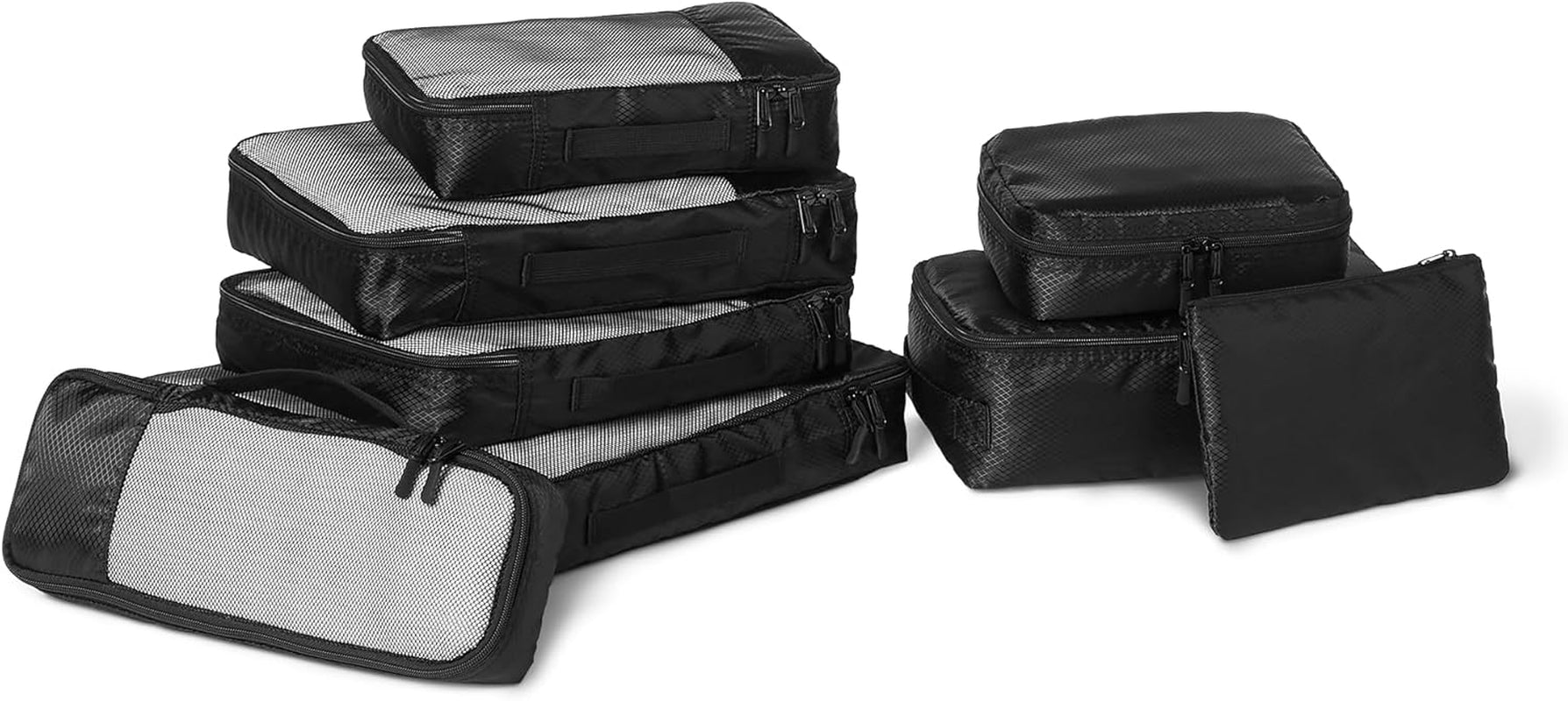 Travel Packing Cubes Set – 4 Piece Luggage Organizer Set (Blue)