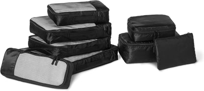 Travel Packing Cubes Set – 4 Piece Luggage Organizer Set (Blue)