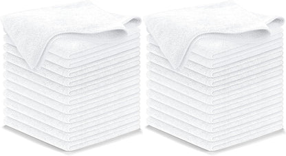 12-Pack Microfiber Cleaning Cloths - Ultra Absorbent, Streak-Free Shine, 1200 Washes - Perfect for Car Cleaning & Home Use!