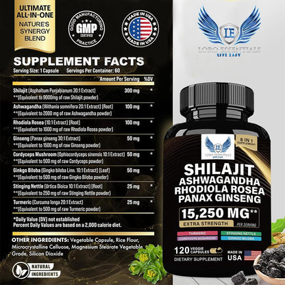 Sea Moss+ Shilajit Bundle 2 Pack /120 Cupsules