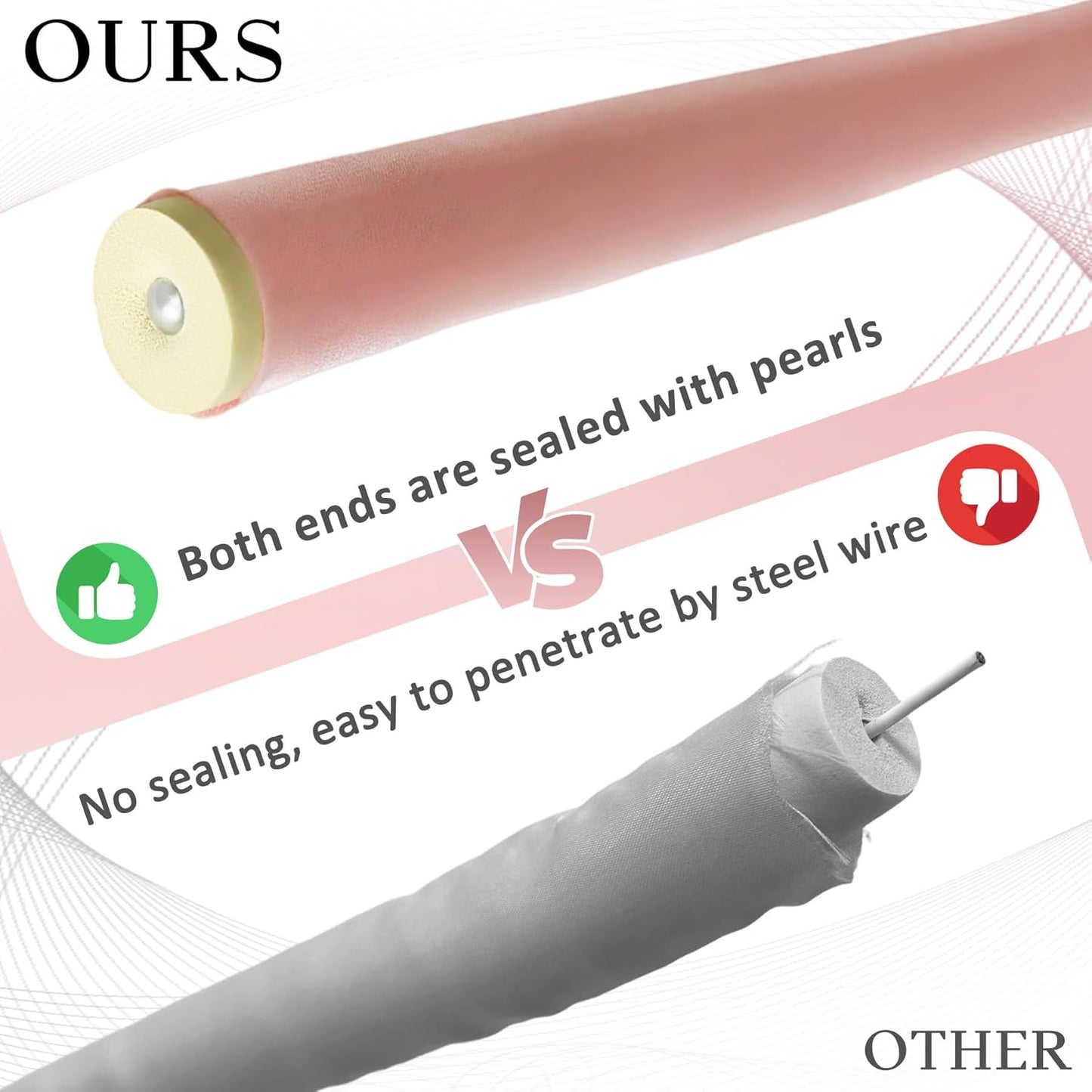 6-Pack Heatless Curling Rod Set