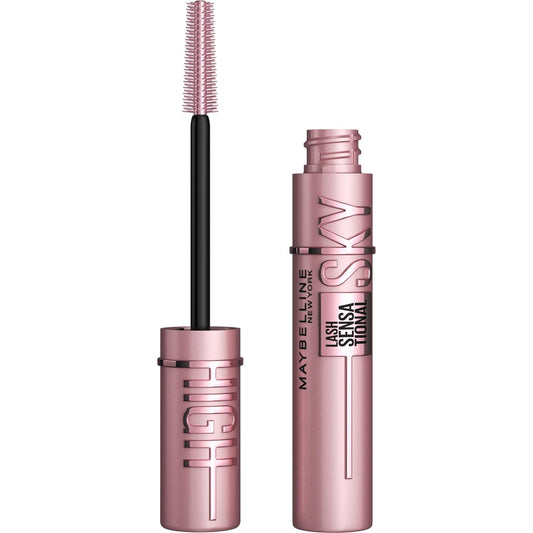 Sky High Volumizing Mascara – Lengthening, Defining & Curling Formula, Buildable Lash Makeup, Blackest Black