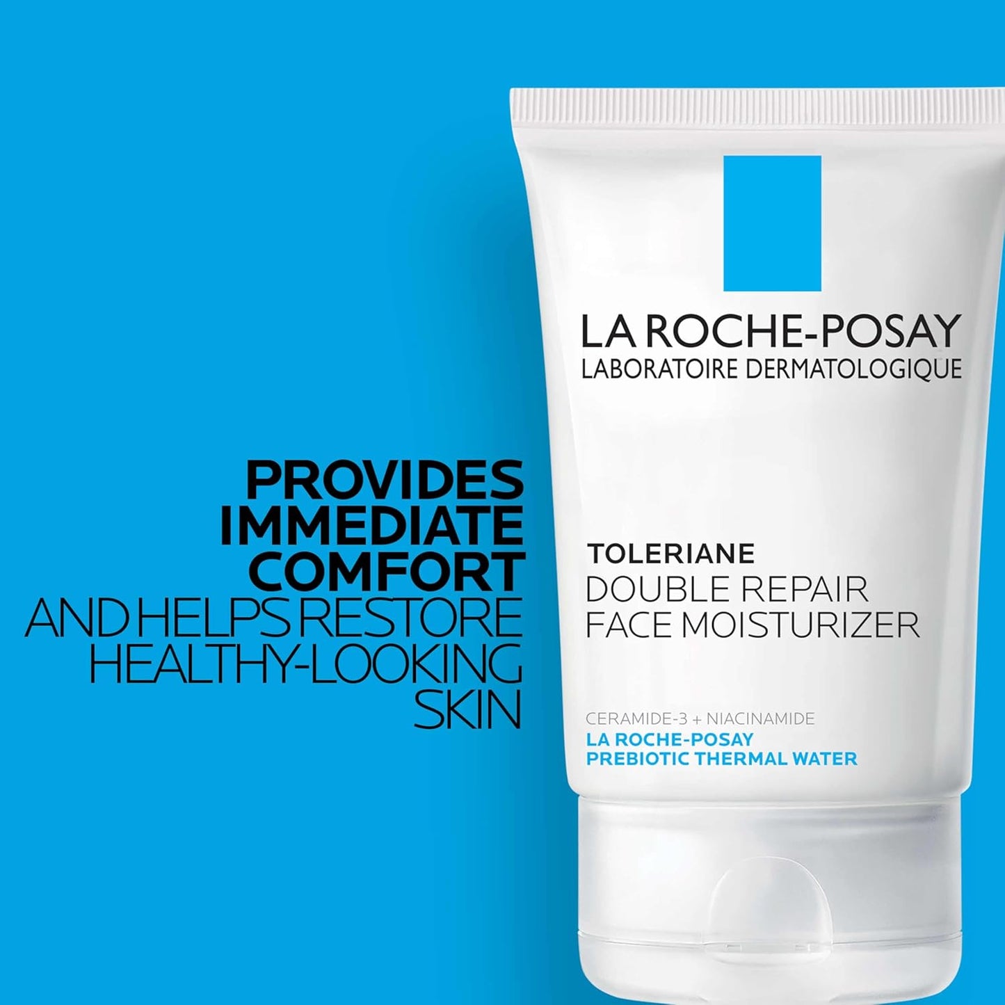Double Repair Face Moisturizer – Daily Hydrating Face Cream with Ceramides & Niacinamide, Fragrance-Free, Long-Lasting Moisture for All Skin Types