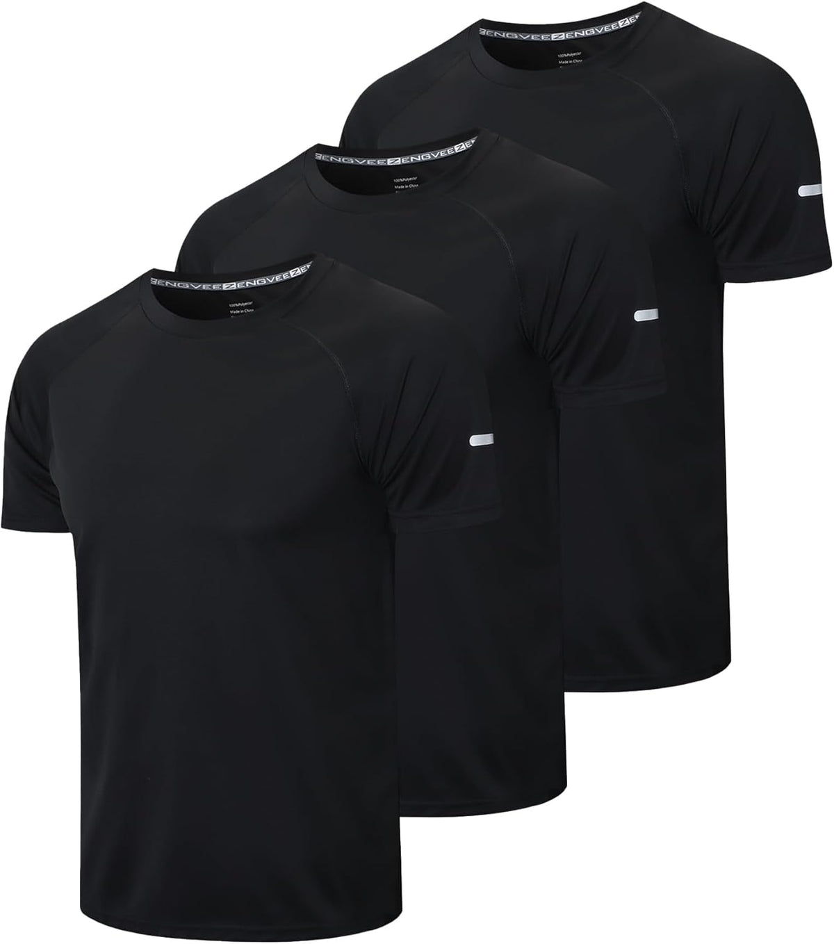 Men's Quick-Dry Mesh Athletic Workout T-Shirts - 1/3 Pack