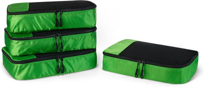 Travel Packing Cubes Set – 4 Piece Luggage Organizer Set (Blue)