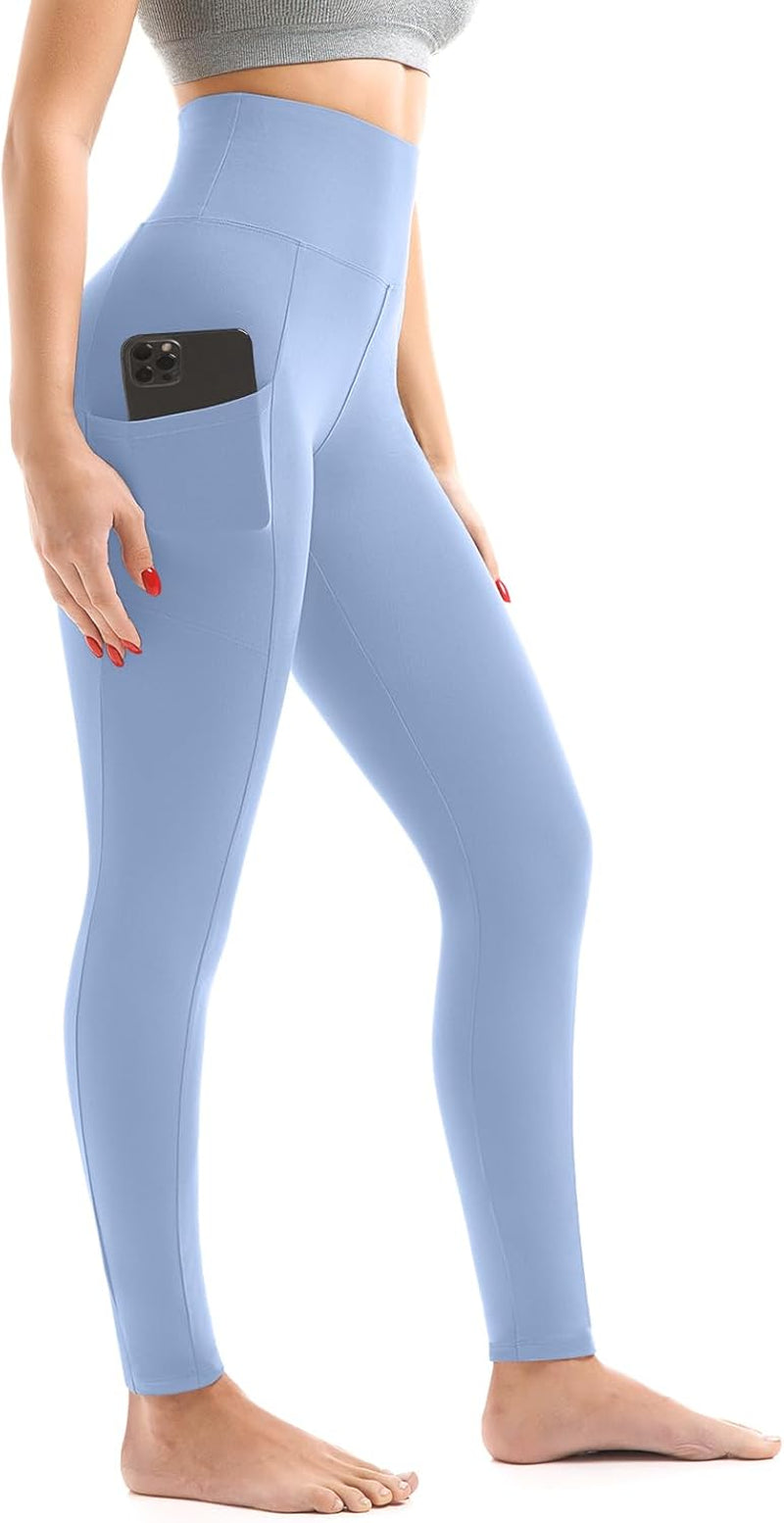 Women's High-Waisted Leggings with Pockets – Buttery Soft Yoga & Workout Pants