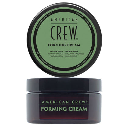 Men’s Hair Forming Cream – Medium Hold & Natural Shine Styling Cream for Thick, Curly & Straight Hair – Non-Greasy Hair Gel Alternative 1– 3 Oz