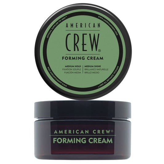 Men’s Hair Forming Cream – Medium Hold & Natural Shine Styling Cream for Thick, Curly & Straight Hair – Non-Greasy Hair Gel Alternative 1– 3 Oz