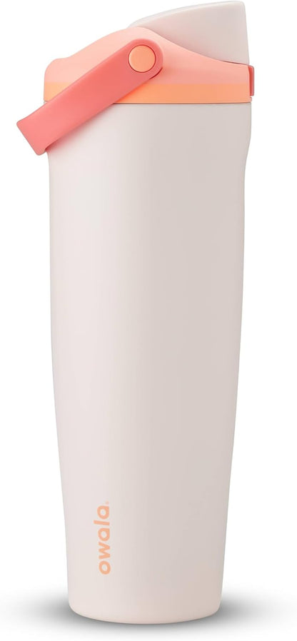 30oz Insulated Stainless Steel Water Bottle with Straw & Leakproof Lid – Green