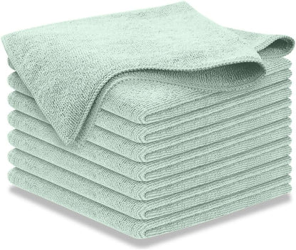 12-Pack Microfiber Cleaning Cloths - Ultra Absorbent, Streak-Free Shine, 1200 Washes - Perfect for Car Cleaning & Home Use!