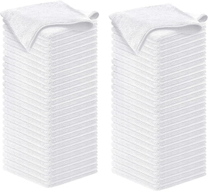12-Pack Microfiber Cleaning Cloths - Ultra Absorbent, Streak-Free Shine, 1200 Washes - Perfect for Car Cleaning & Home Use!