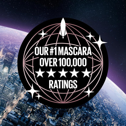 Sky High Volumizing Mascara – Lengthening, Defining & Curling Formula, Buildable Lash Makeup, Blackest Black