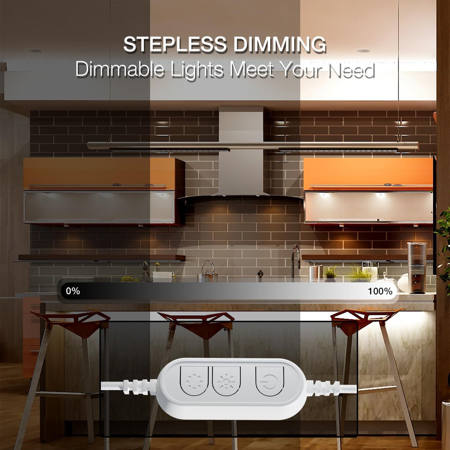 Dimmable 20 Ft White LED Strip Lights - Bright 6500K Rope Lighting for Bedroom, Kitchen & Home Decor (1 Roll)