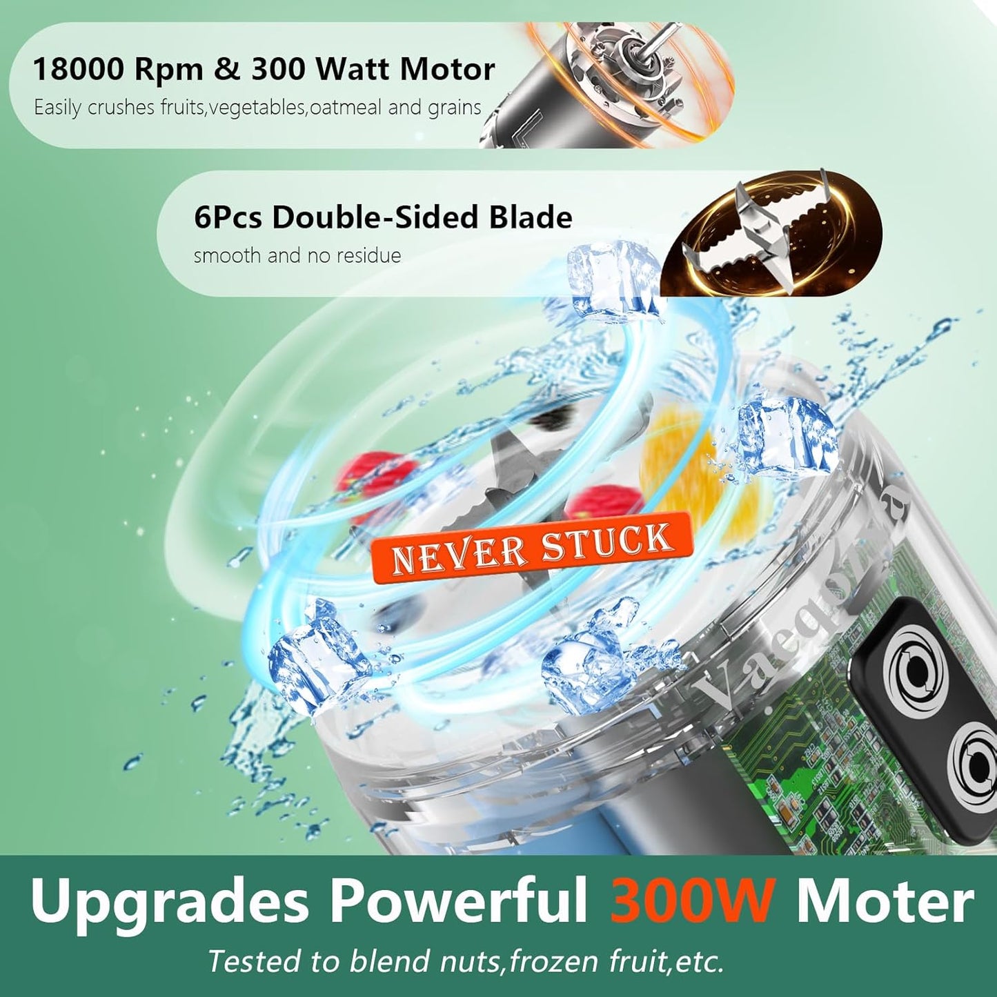 Portable USB Blender Bottle – 700ML Smoothie Maker