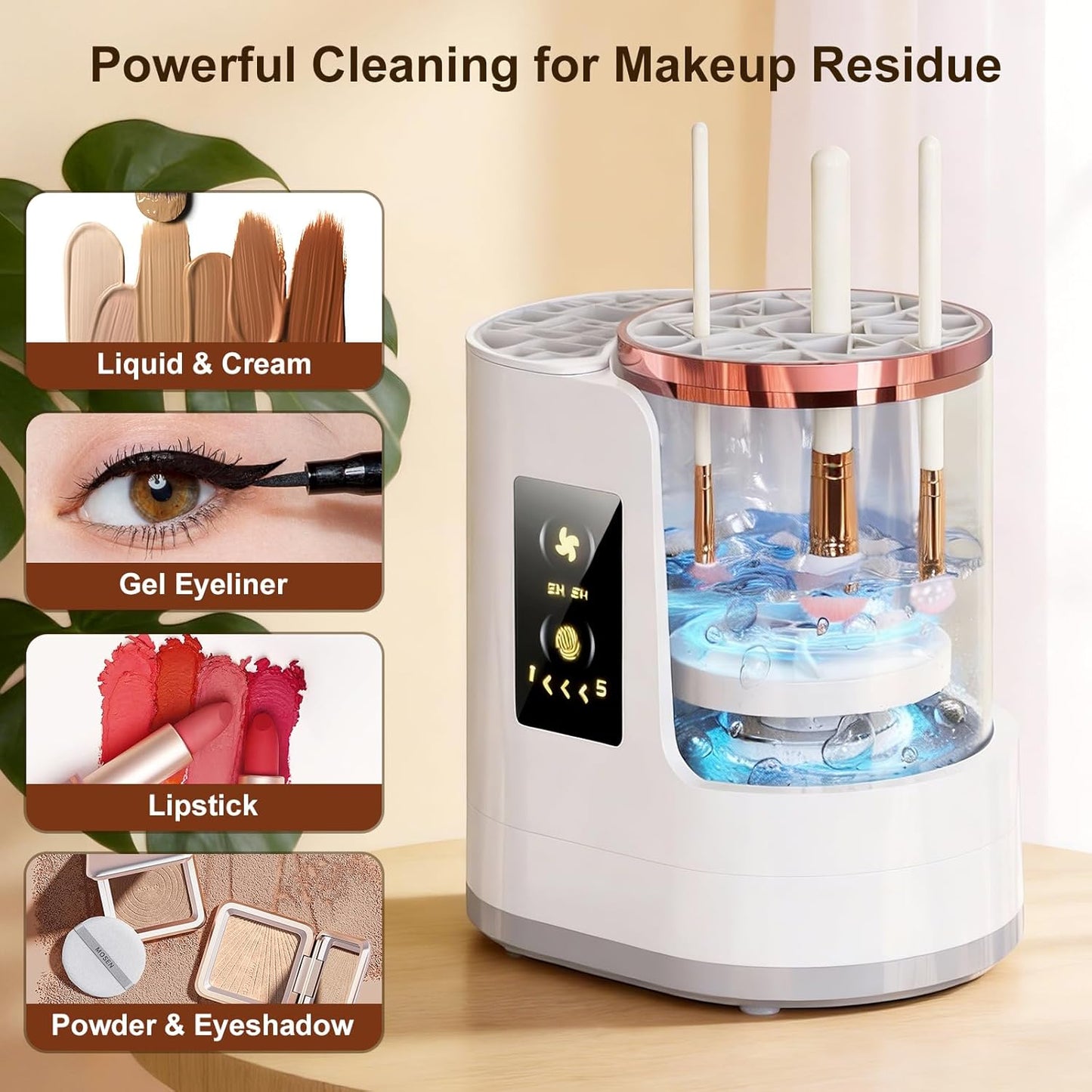 3-in-1 Electric Makeup Brush Cleaner
