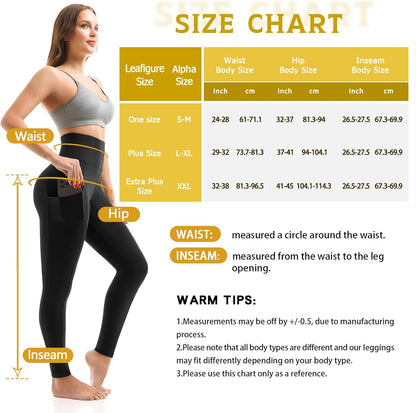 Women's High-Waisted Leggings with Pockets – Buttery Soft Yoga & Workout Pants