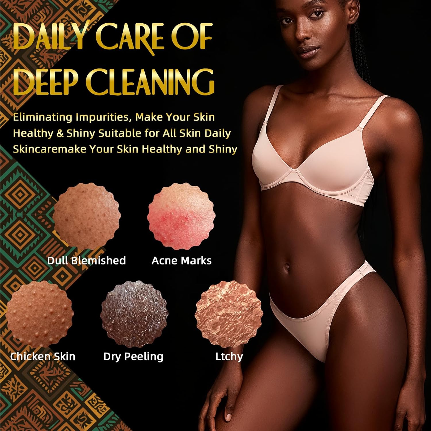 3 Pieces African Bath Sponge African Net Long Net Bath Sponge Exfoliating Shower Body Scrubber Back Scrubber Skin Smoother,Great for Daily Use (Pink,Yellow,Purple)