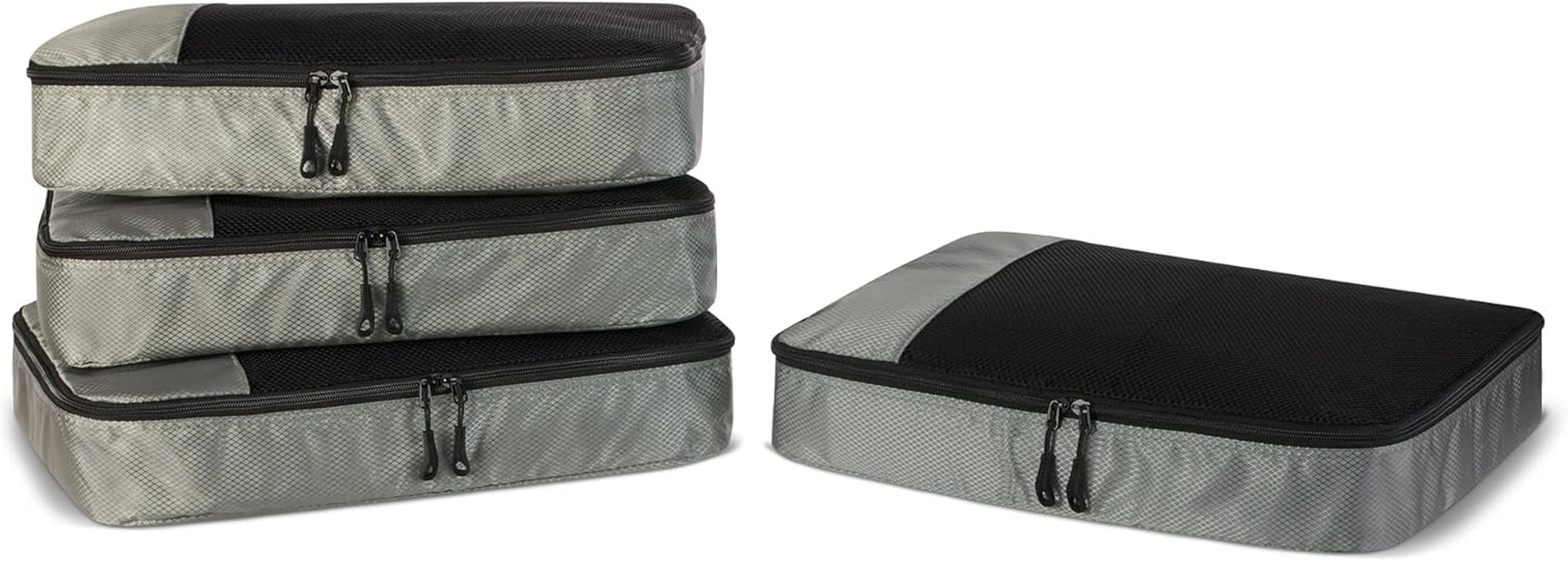 Travel Packing Cubes Set – 4 Piece Luggage Organizer Set (Blue)