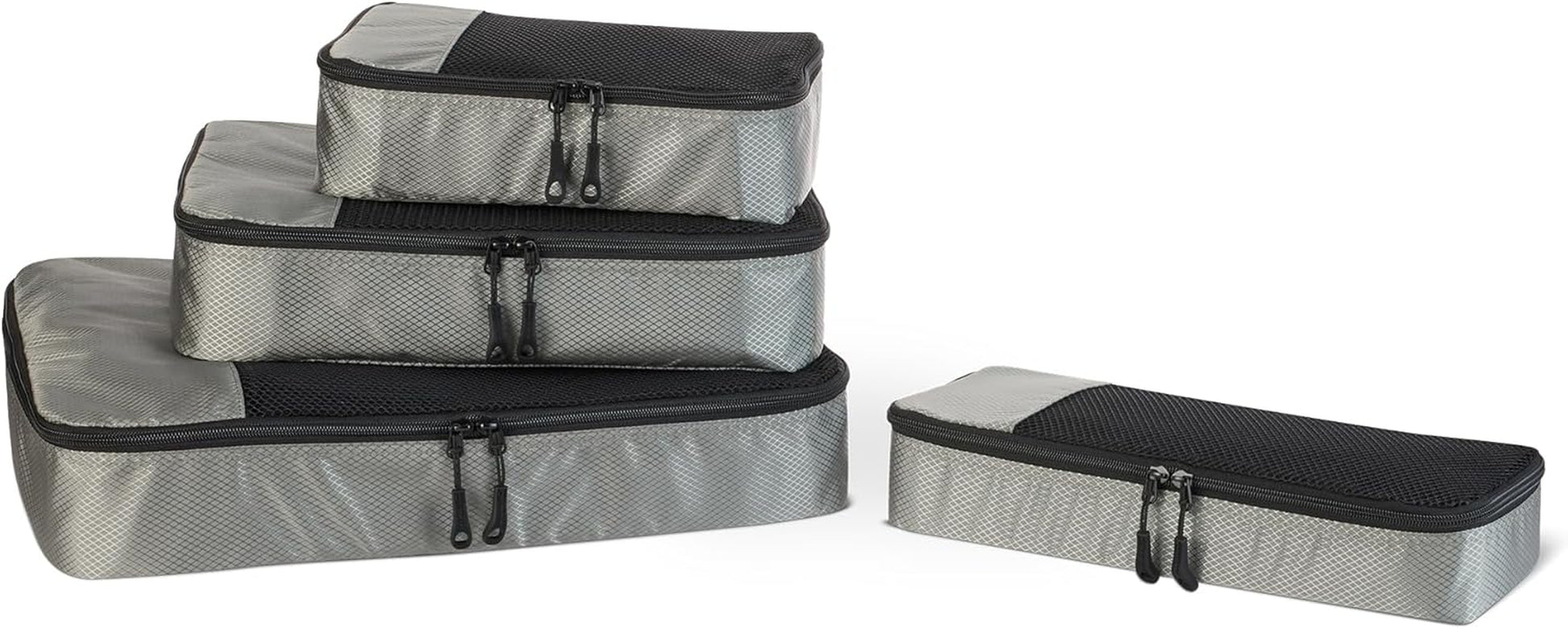 Travel Packing Cubes Set – 4 Piece Luggage Organizer Set (Blue)