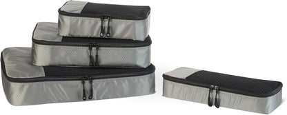 Travel Packing Cubes Set – 4 Piece Luggage Organizer Set (Blue)