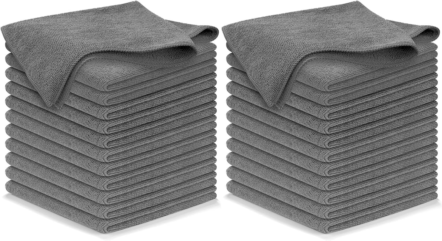12-Pack Microfiber Cleaning Cloths - Ultra Absorbent, Streak-Free Shine, 1200 Washes - Perfect for Car Cleaning & Home Use!