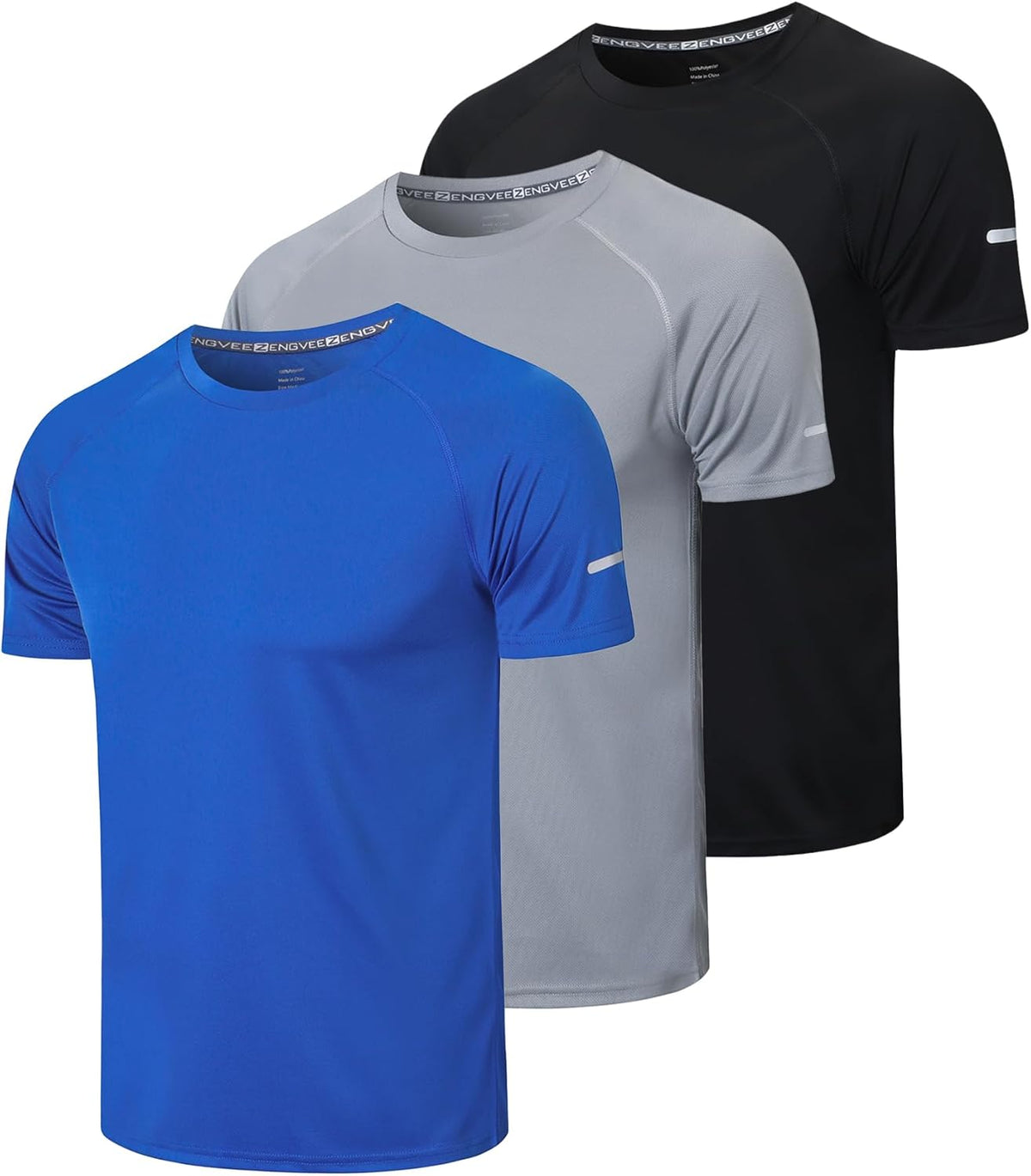 Men's Quick-Dry Mesh Athletic Workout T-Shirts - 1/3 Pack
